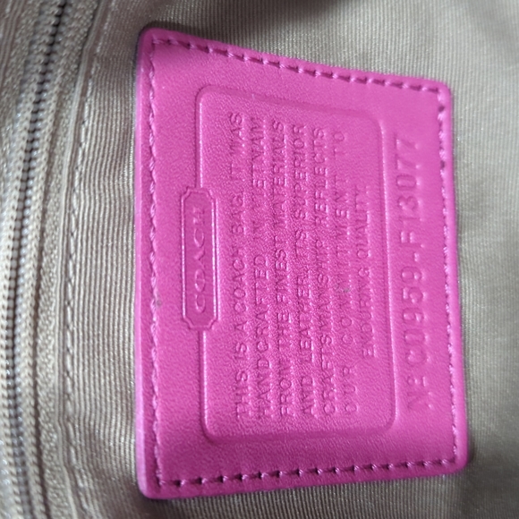 Pink Coach Purse - Picture 2 of 4